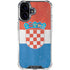 Croatia Flag Distressed iPhone 17 Clear Case